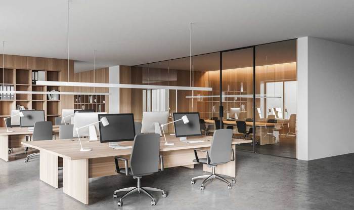 Desain ruang kantor sederhana dan kecil minimalis